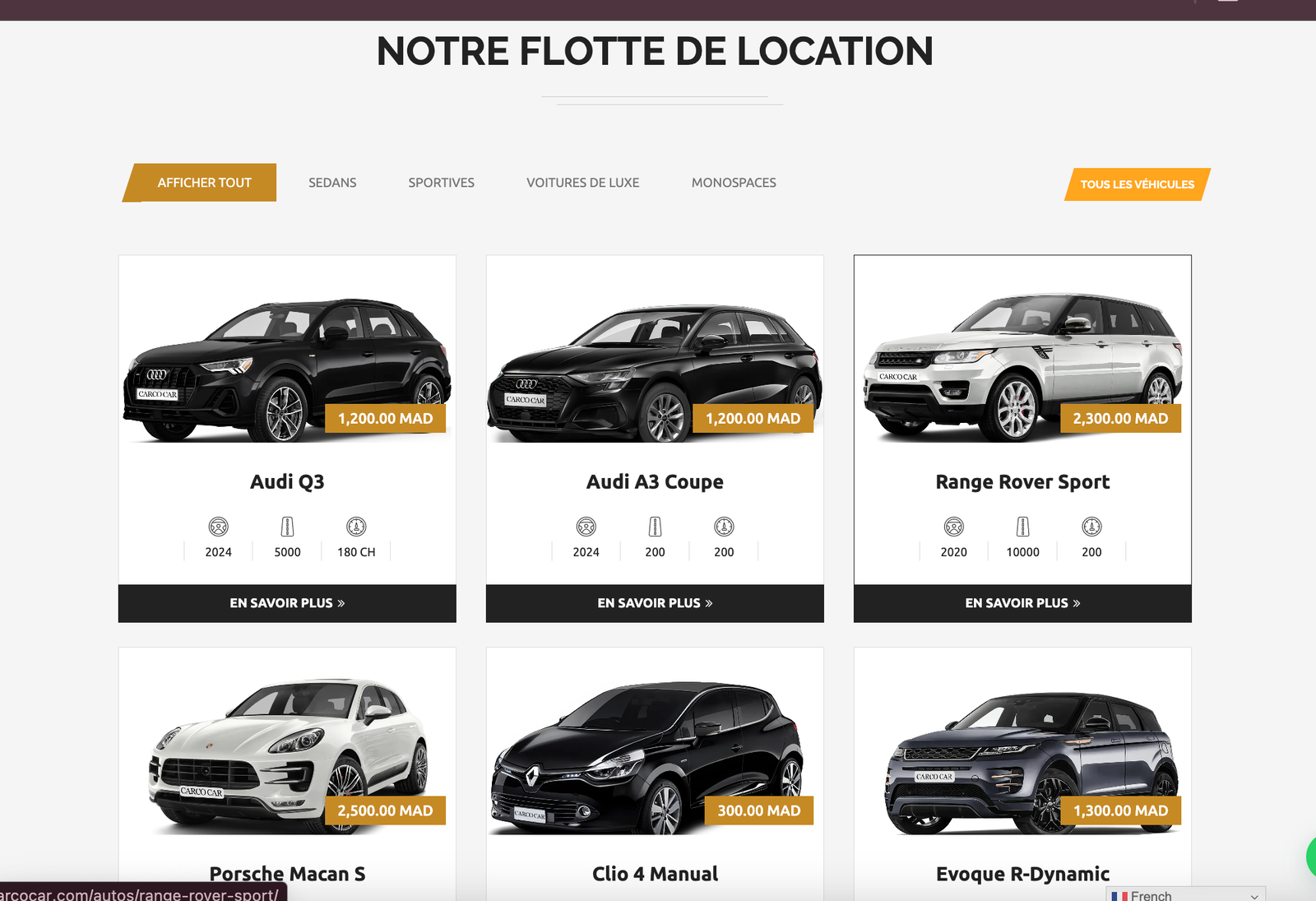 CarcoCar - Location de voiture